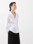 Isabelle Poplin Aysmmetric Shirt