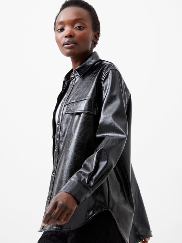 Emmet Vegan Leather Overshirt